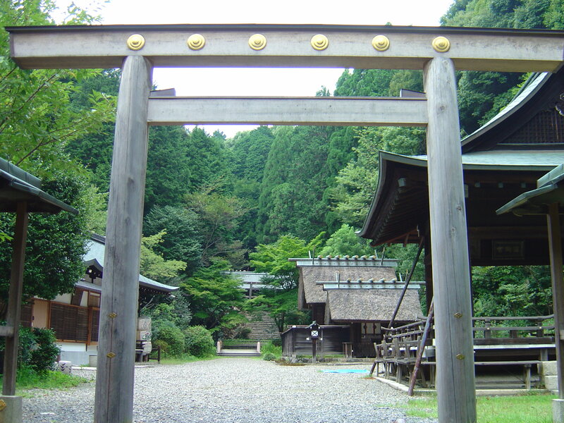 Torii gate at a Japanese shrine
