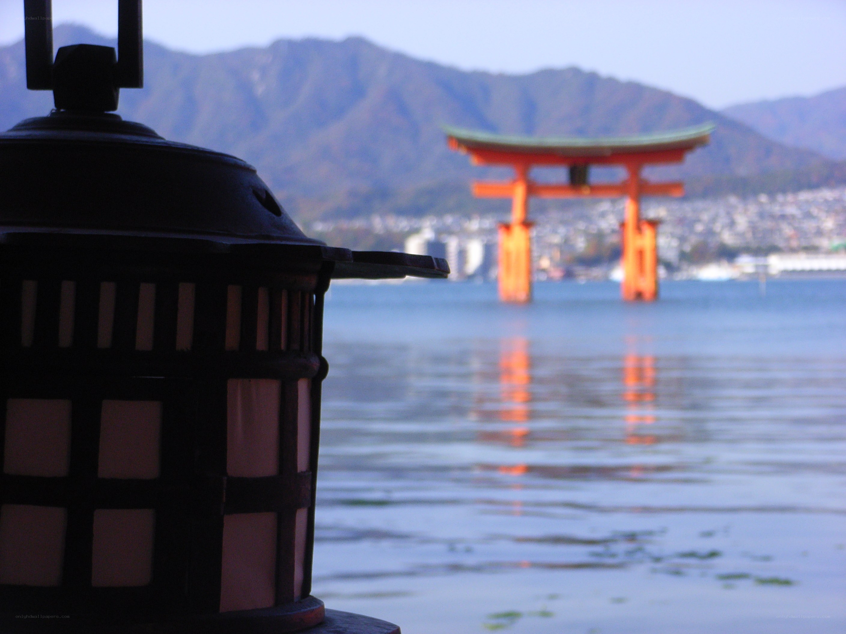 Torii gate at Itsukushima Shrine