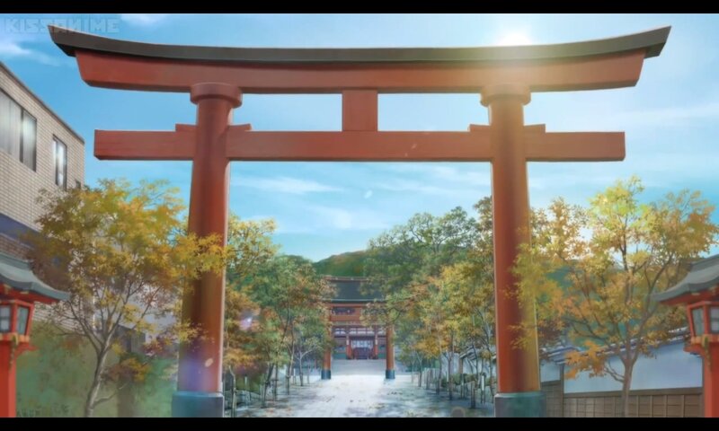 Torii Gate at Shrine — Red, Serene