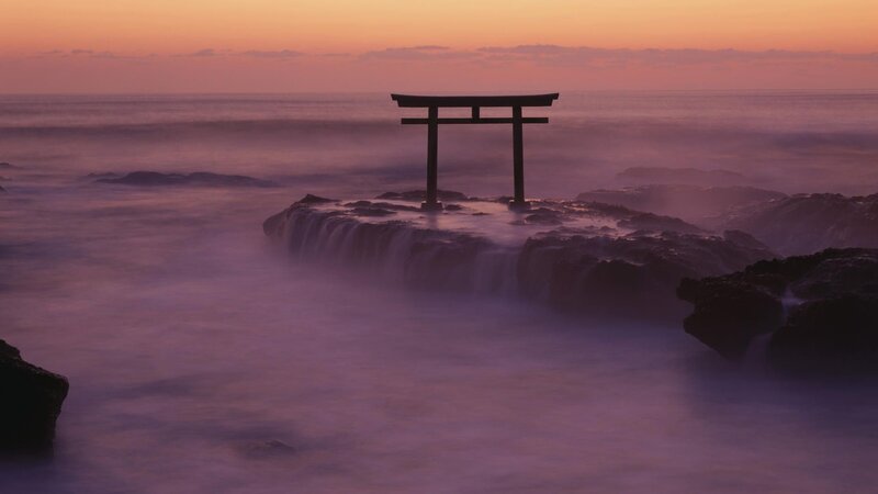 Torii Gate on Rock