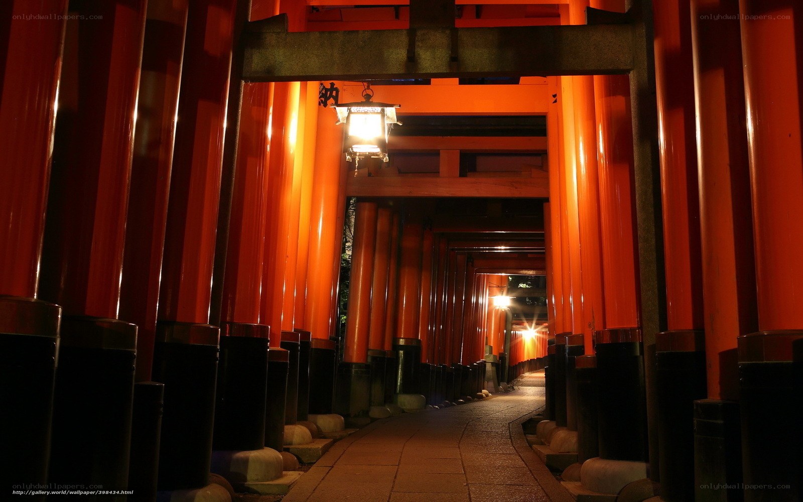 Torii gate tunnel at Fushimi Inari
