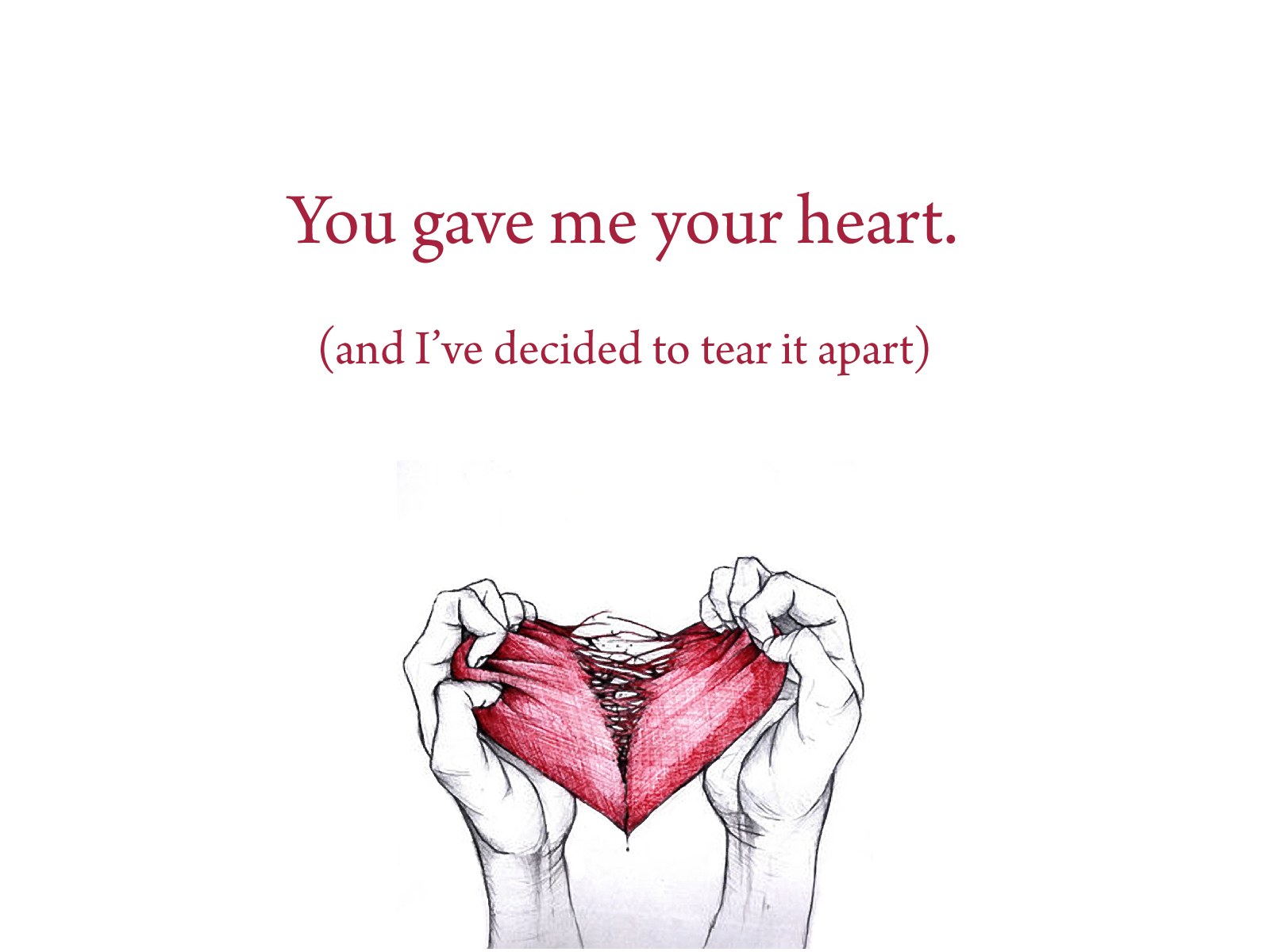 torn heart illustration