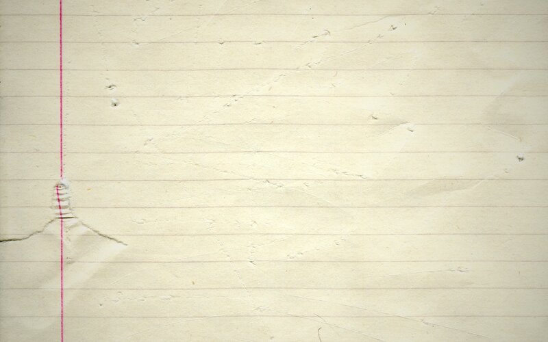 torn lined notebook paper