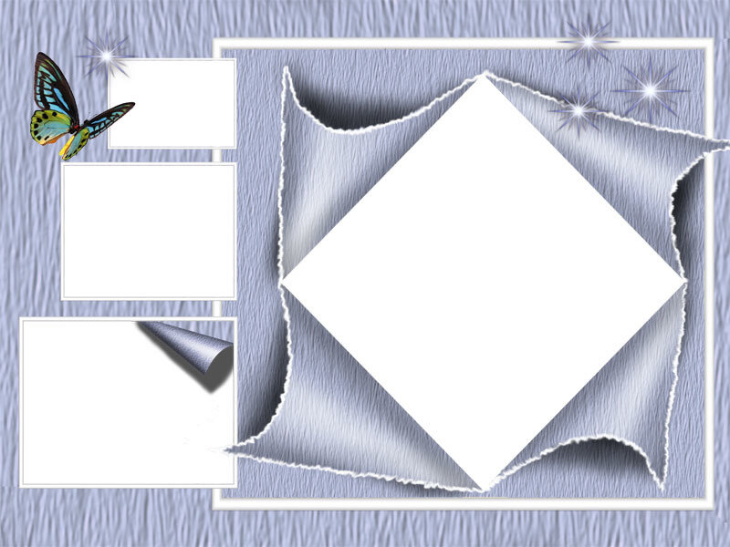 Torn Paper Photo Frame
