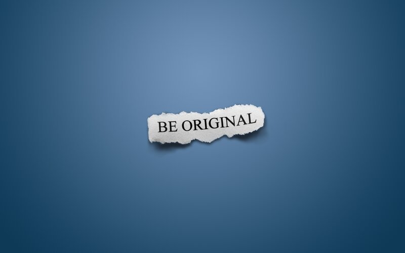 Torn Paper with Text — Blue, Calm