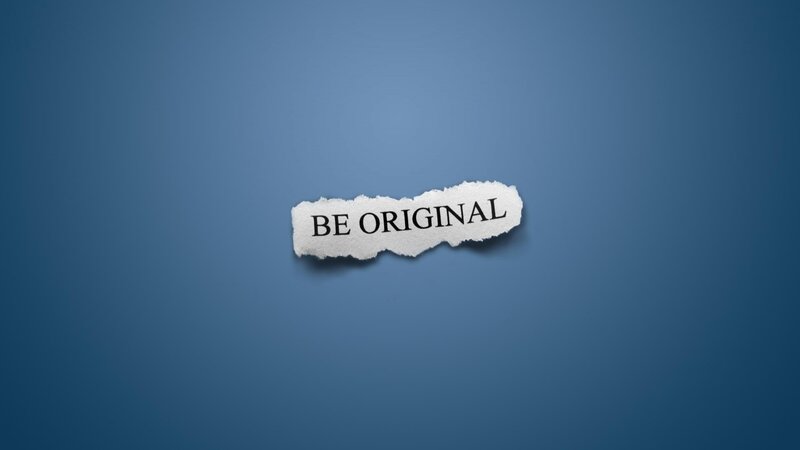 Torn Paper with Text — Blue, Minimalist, Digital Art