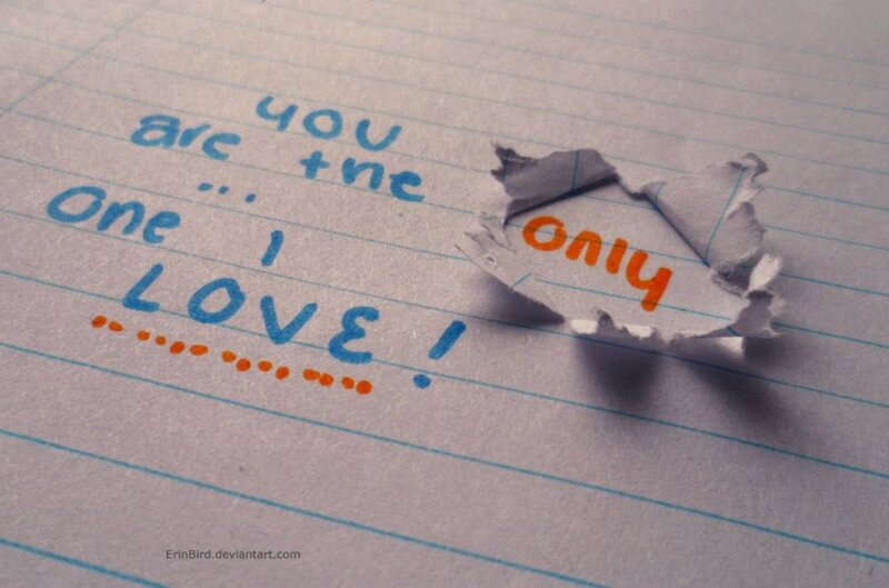 Torn Paper with Text — White, Romantic