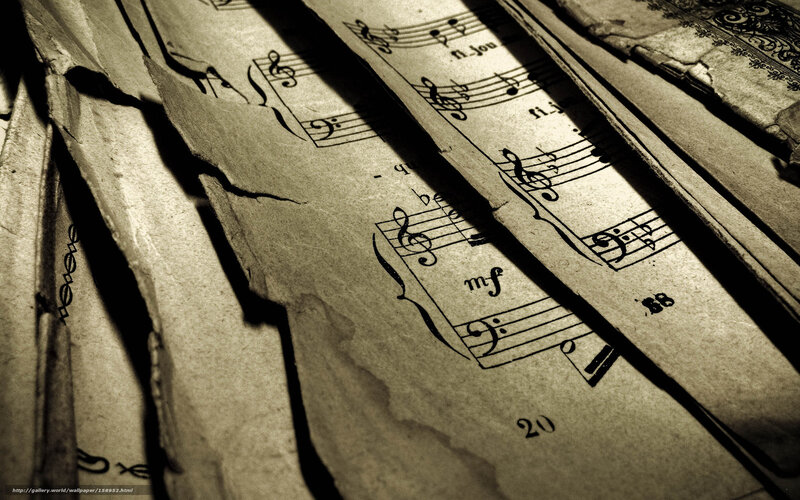 torn sheet music