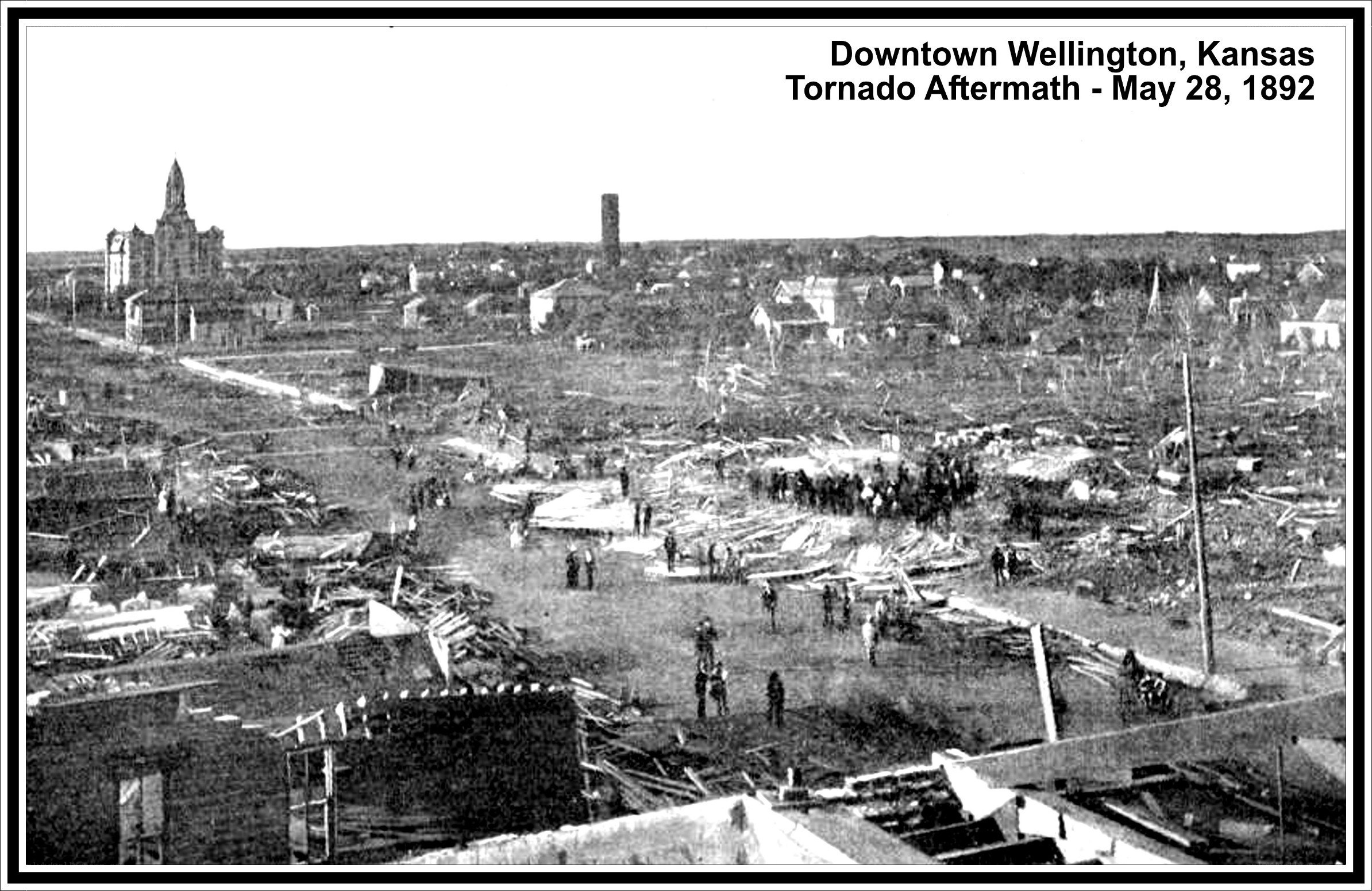 Tornado aftermath in Wellington