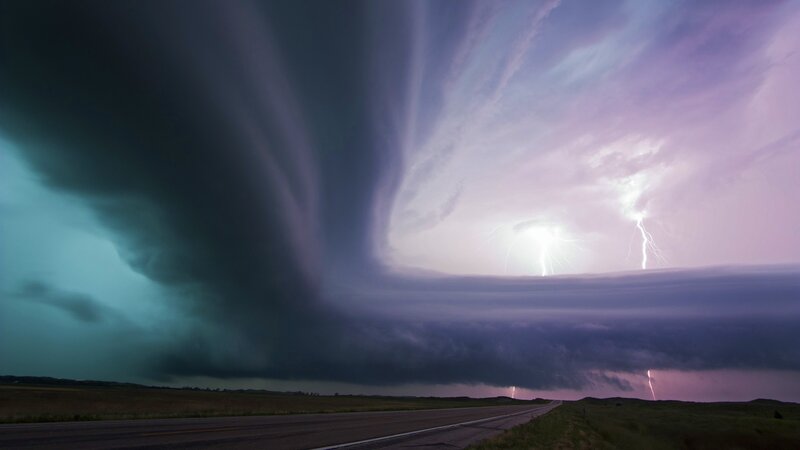 Tornado and Lightning — Purple