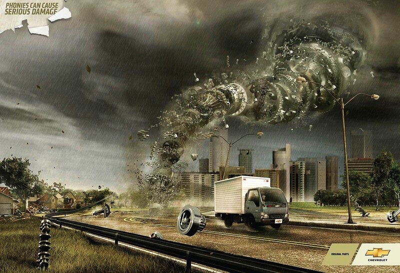 Tornado Destroying City