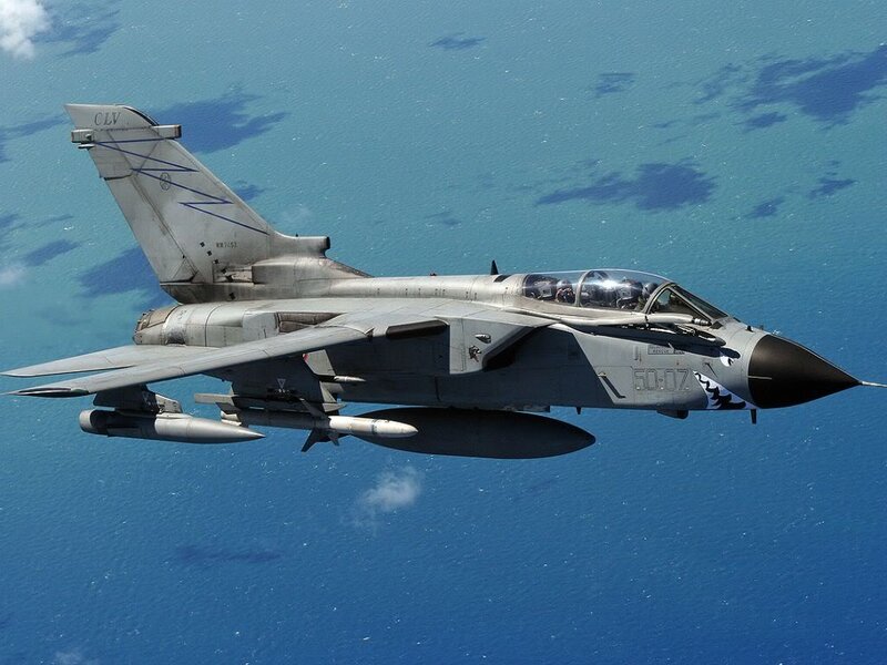 Tornado Fighter Jet — Gray, Aerial