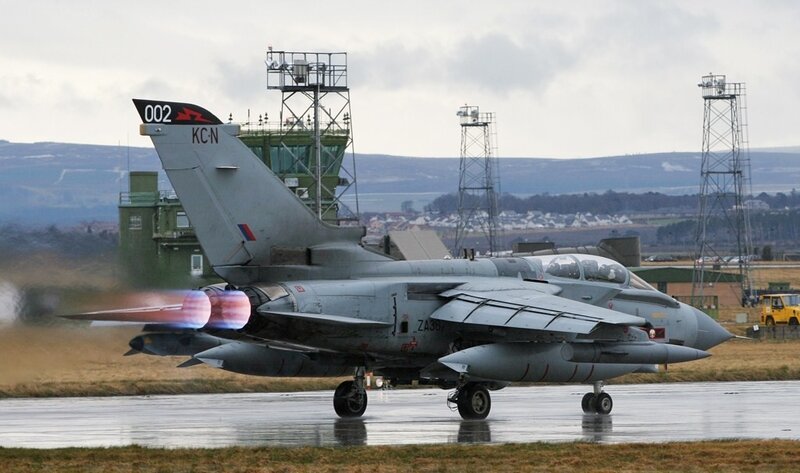 Tornado Fighter Jet — Gray, Dramatic, Morning