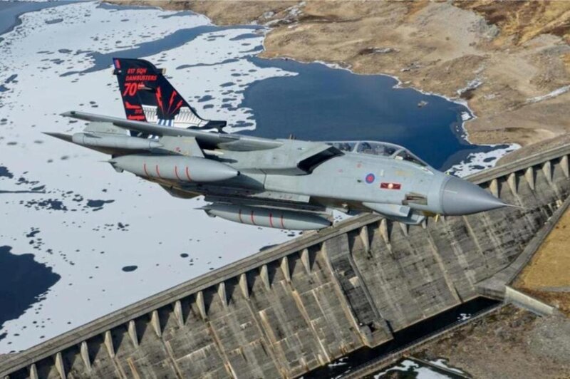 Tornado Fighter Jet — Gray, Dramatic, Winter