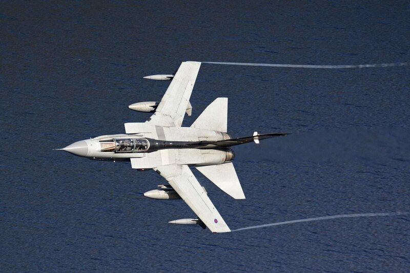 Tornado Fighter Jet — Gray, Dynamic, Afternoon, Photograph