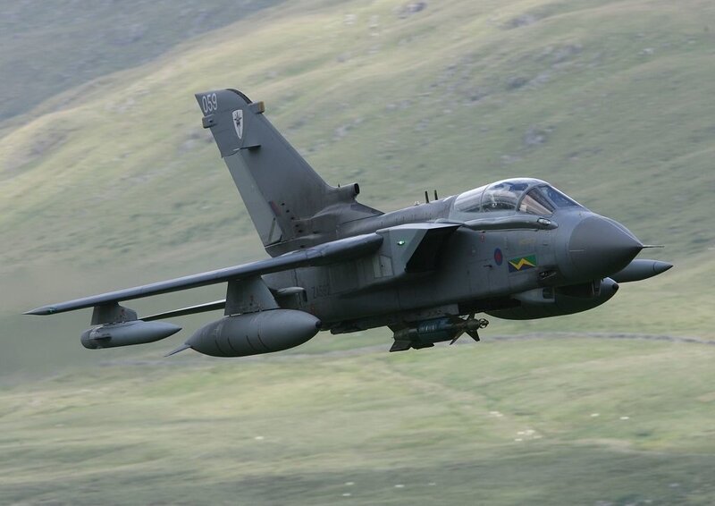 Tornado Fighter Jet — Gray, Dynamic, Photograph