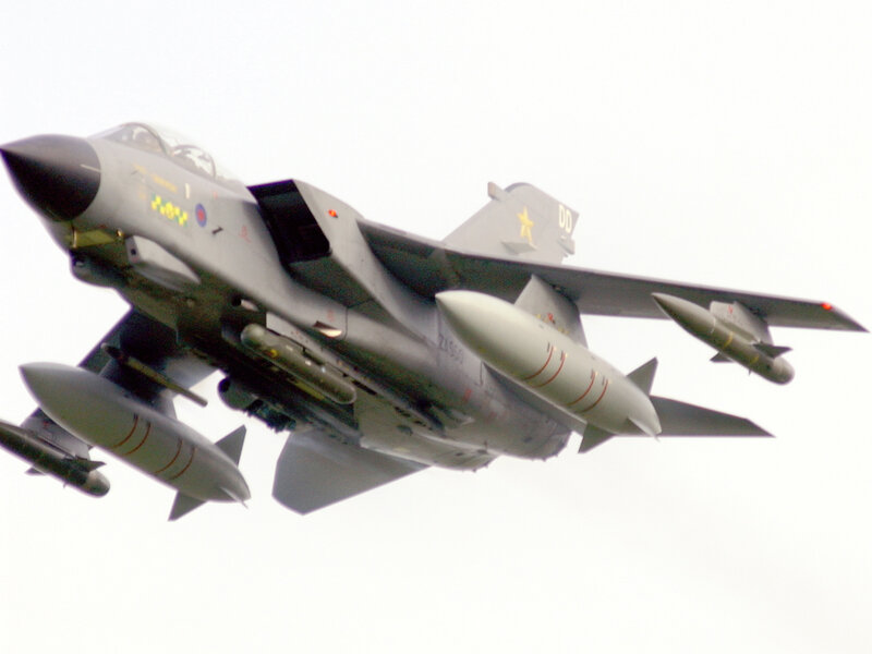 Tornado fighter jet in flight