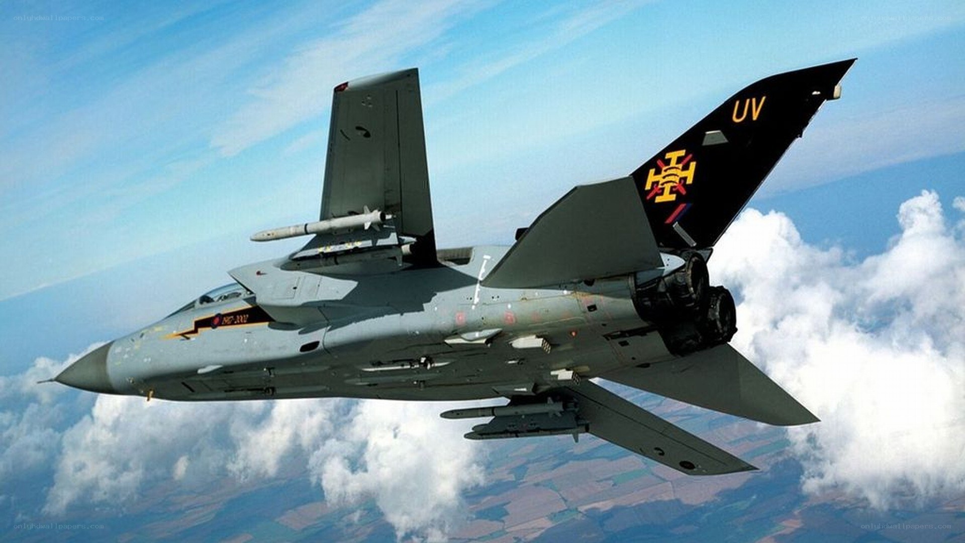 Tornado fighter jet in flight