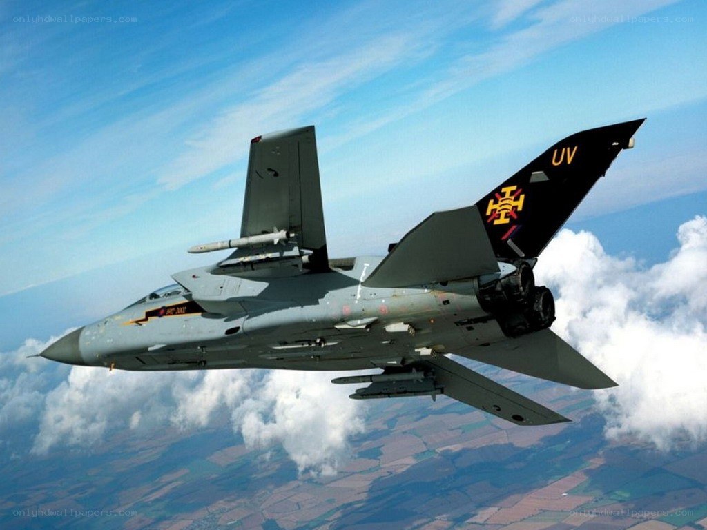 Tornado fighter jet in flight