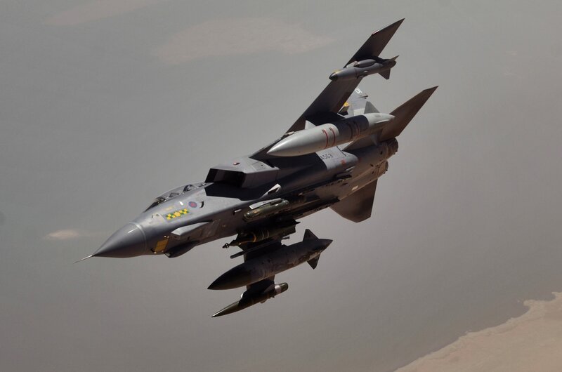 Tornado fighter jet in flight
