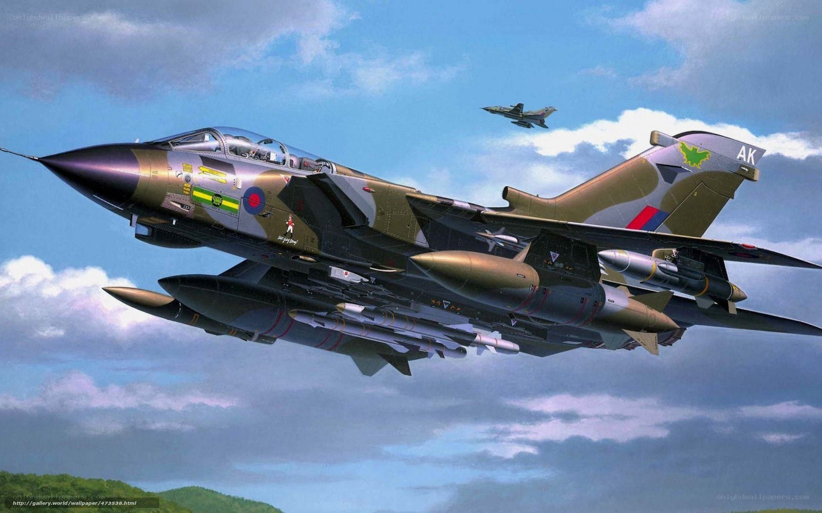 Tornado fighter jet in flight