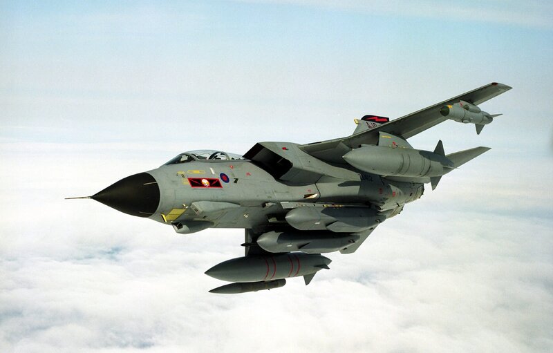Tornado fighter jet in flight