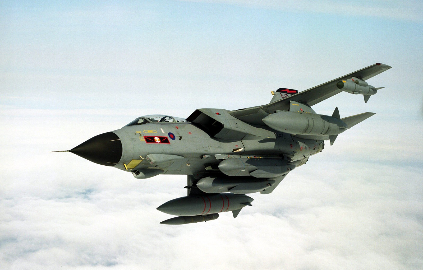 Tornado fighter jet in flight