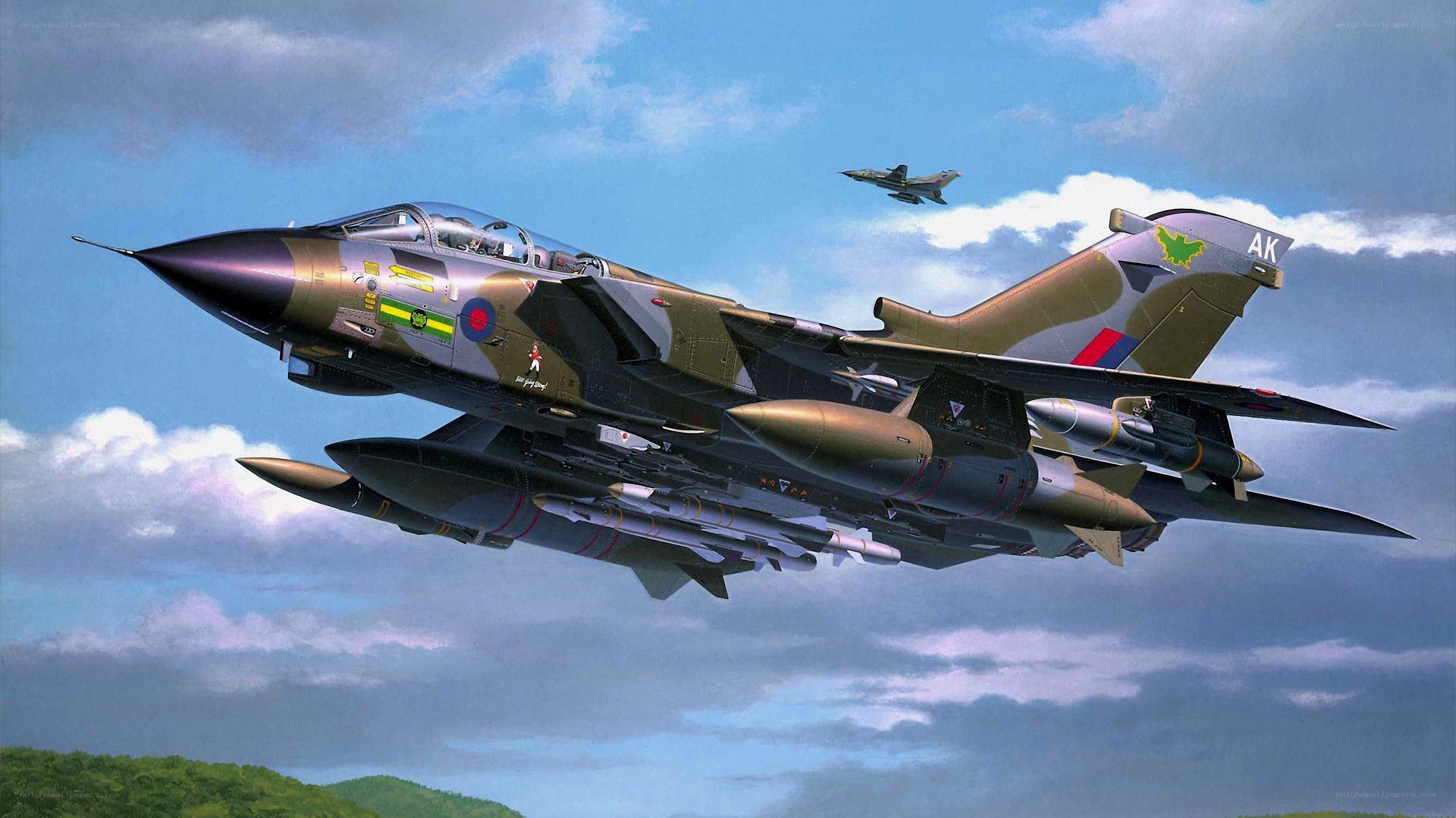 Tornado fighter jet in flight