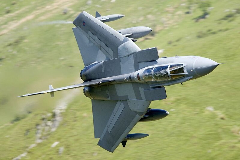 Tornado fighter jet in flight