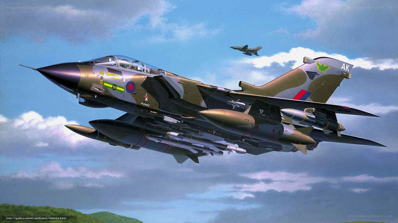 Tornado fighter jet in flight