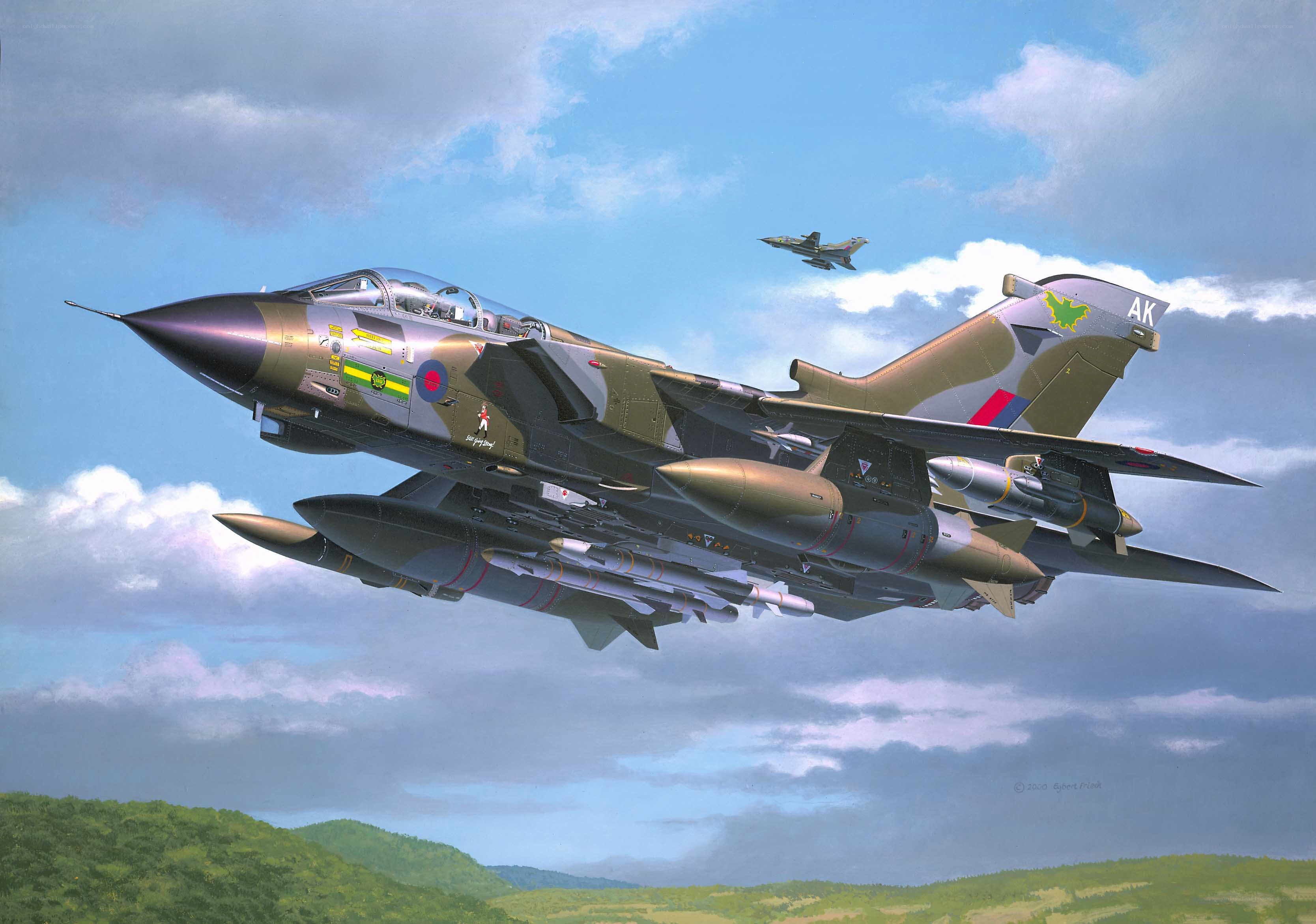 Tornado fighter jet in flight