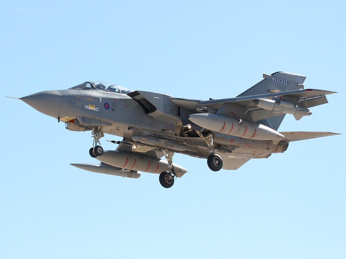 Tornado fighter jet in flight