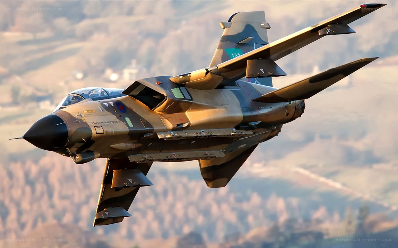 Tornado fighter jet in flight