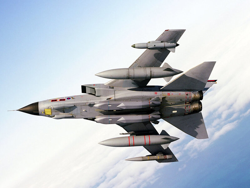 Tornado fighter jet in flight
