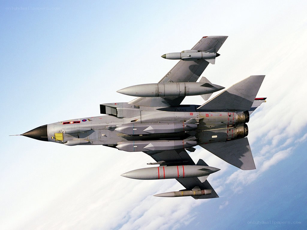 Tornado fighter jet in flight