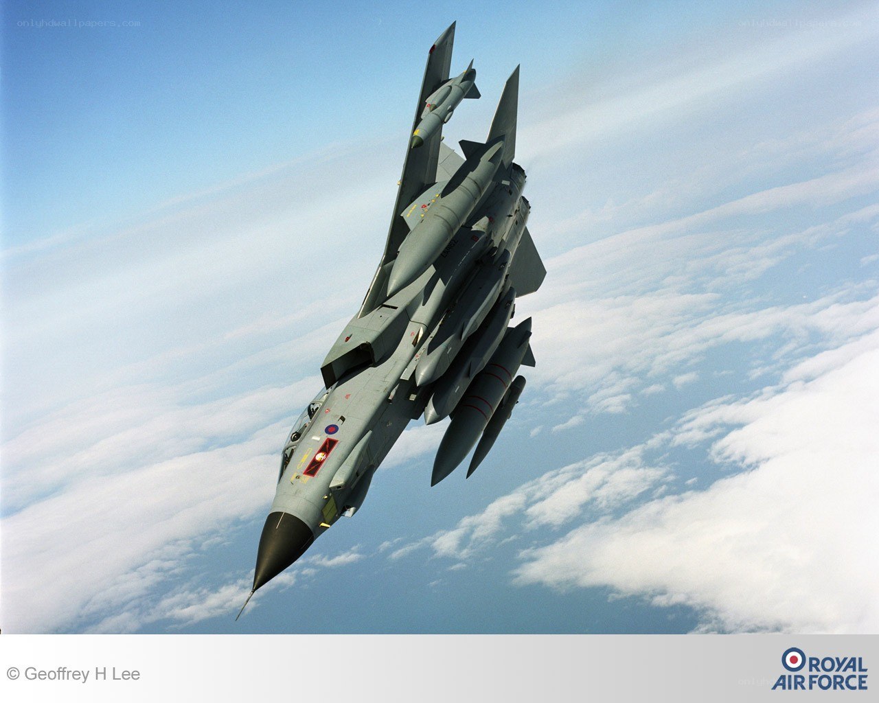 Tornado fighter jet in flight