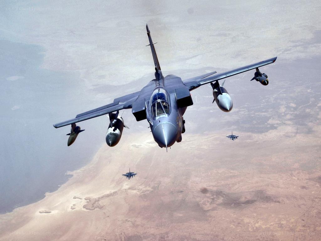 Tornado fighter jets in flight