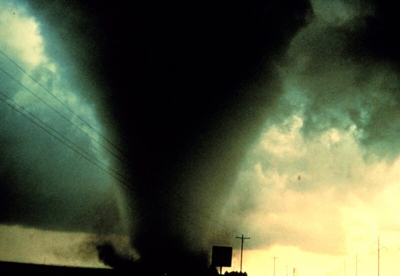 Tornado Funnel Cloud — Black