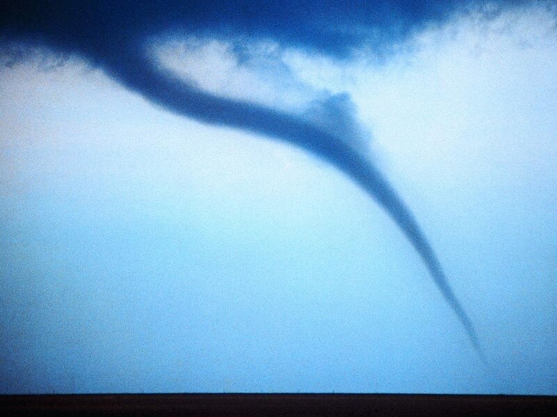 Tornado Funnel Cloud — Blue, Dramatic