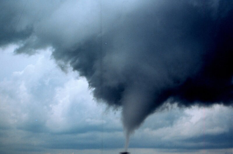 Tornado Funnel Cloud — Gray