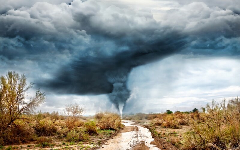 Tornado in Desert