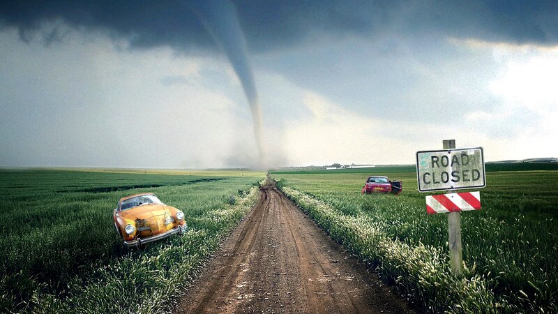 Tornado in Field — Green