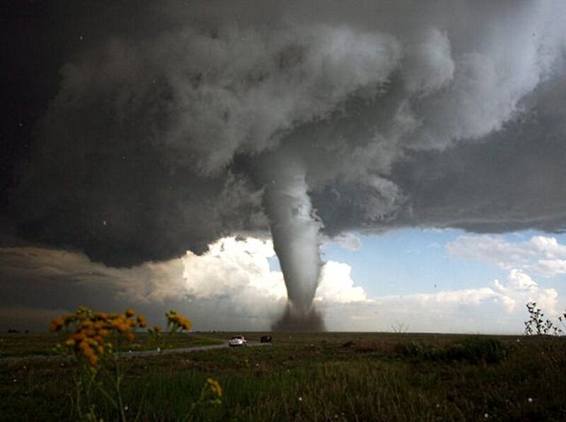 Tornado in Open Field