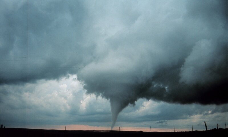Tornado in Storm Clouds — Gray