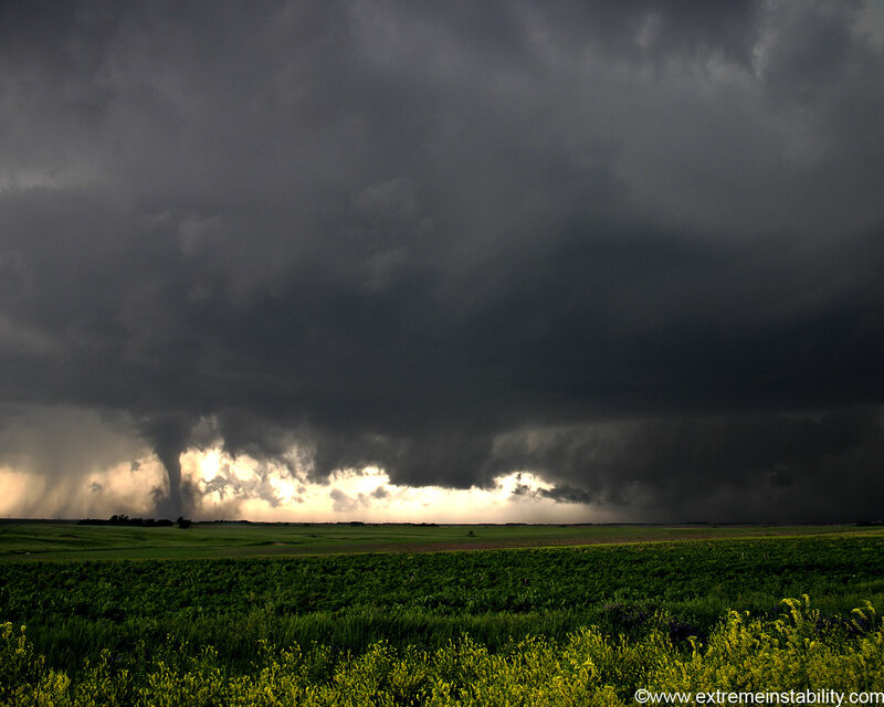 Tornado in Storm Clouds
