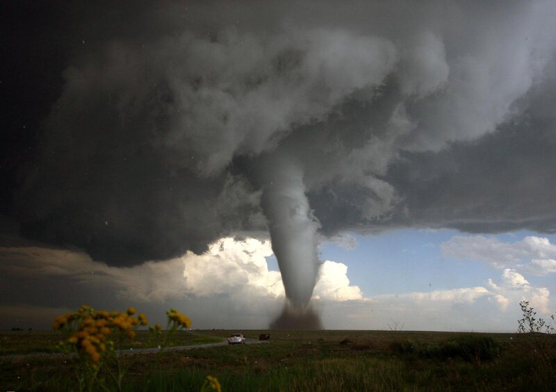 Tornado in Storm — Gray