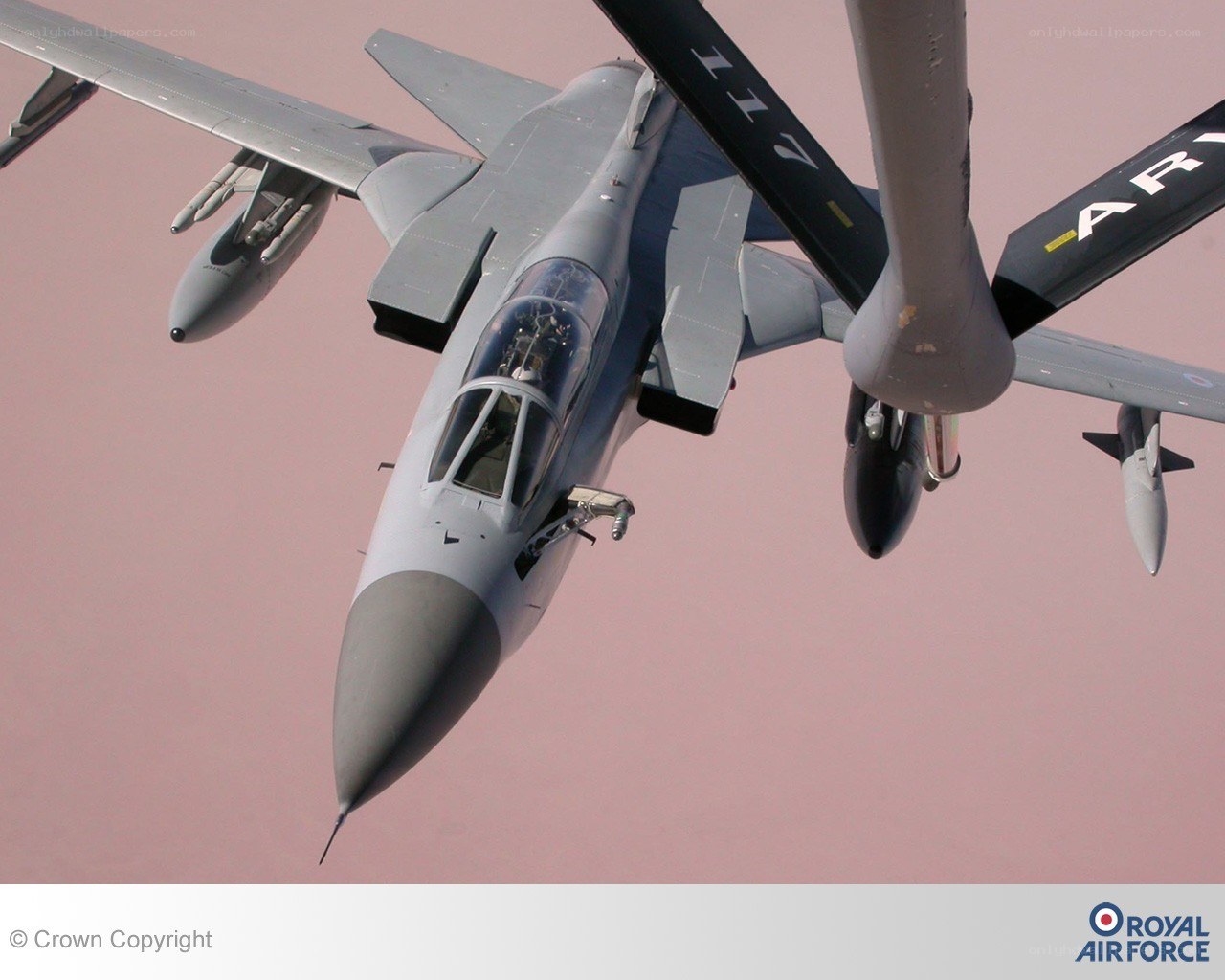Tornado jet during refueling