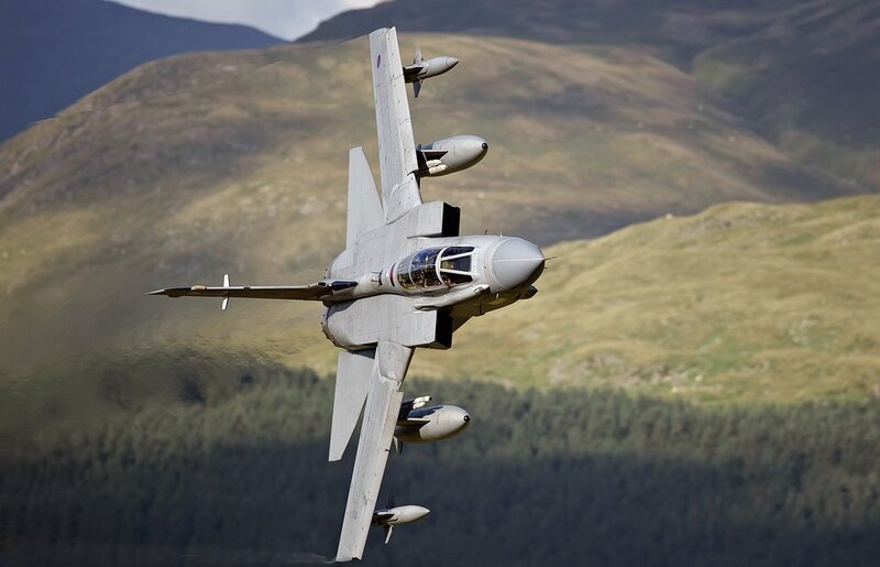 Tornado jet in flight