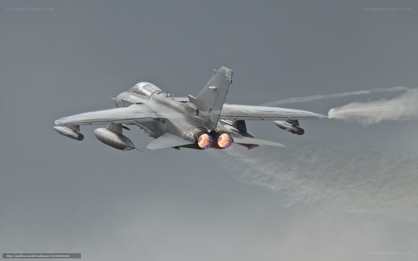 Tornado jet in flight