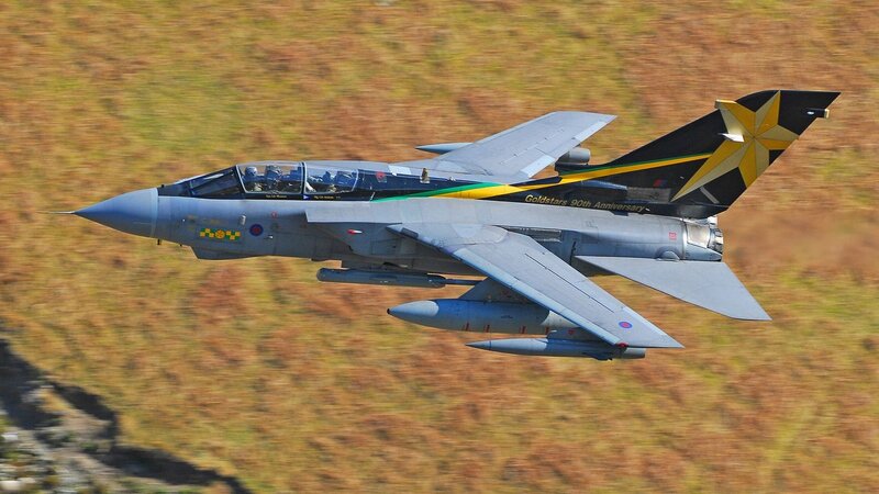 Tornado jet in flight